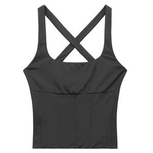 Staud Black Corset Top